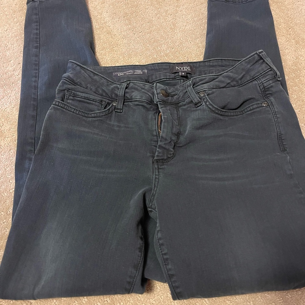 NYDJ Ami Skinny Jeans in Brushed Blue Denim